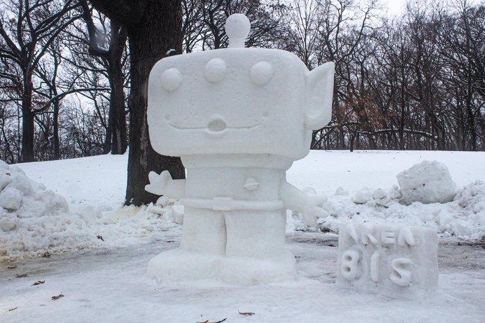 We got 1st Place for our Super Maori-o Snow Sculpture : r/gaming