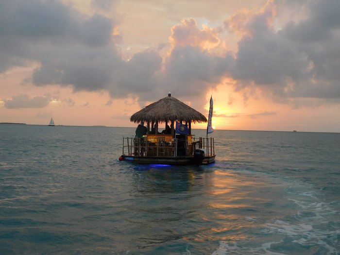 Rent A Floating Tiki Bar From Cruisin Tikis Key West In Florida