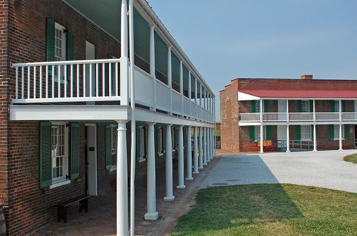 the barracks at Fort McHenry in Baltimore, MD