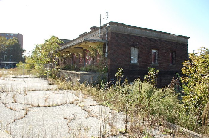 part of the Pawtucket-Central Falls Railway Station in Rhode Island
