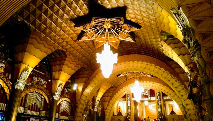 archways of Pantages Theatre in Hollywood