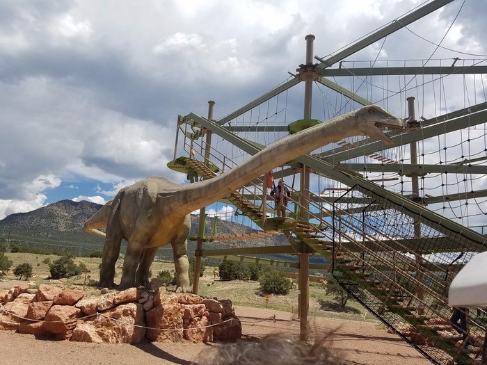 A Dinosaur Playground Is At Colorado's Royal Gorge Dinosaur Experience