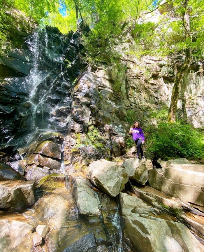 The Rocky Creek Trail In South Carolina Leads Over Huge Rocky Outcrops ...