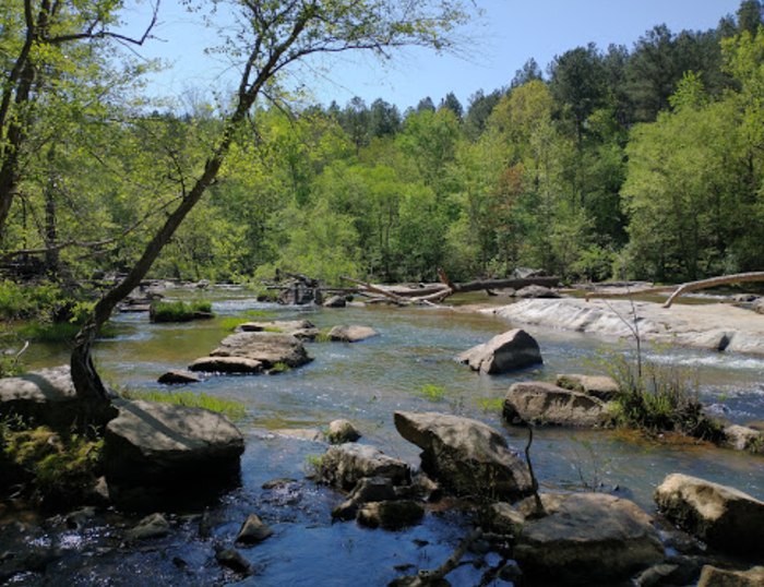 The Rocky Creek Trail In South Carolina Leads Over Huge Rocky Outcrops ...