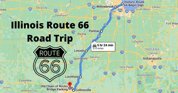 route 66 road trip illinois