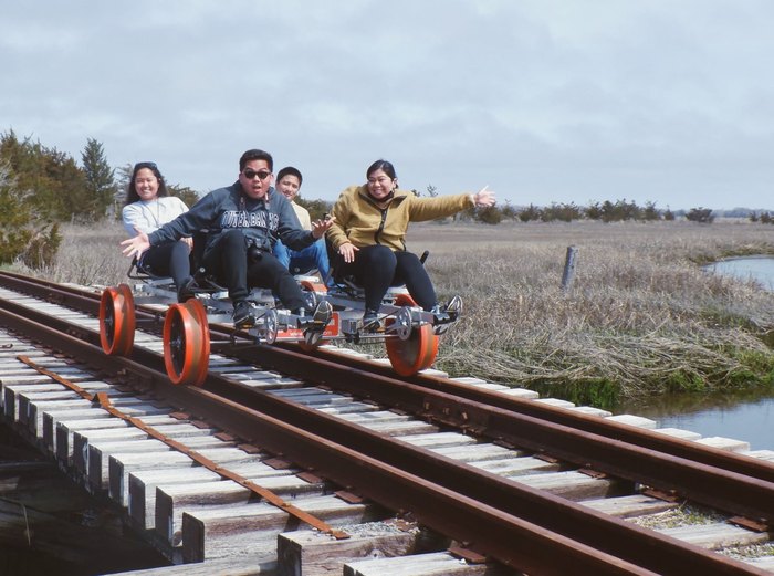What is a rail bike? Behind the N.J. attraction selling out its maiden  voyage. 