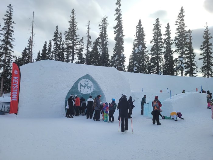 The world's largest mountaintop snow fort is back at Colorado's