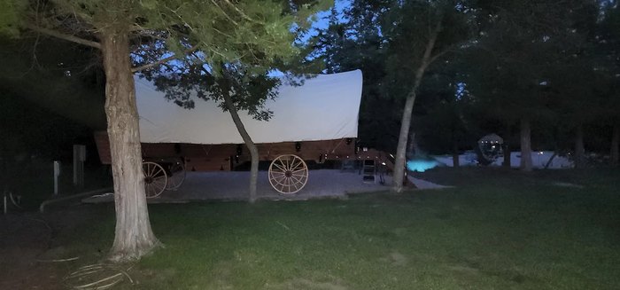 When you rent the property, you get both wagons for the night.