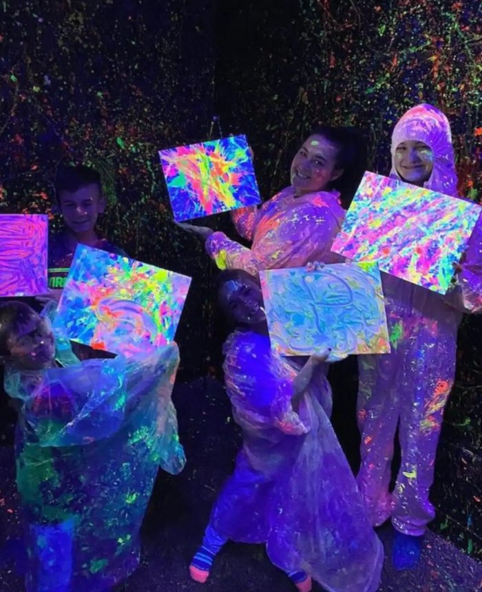 Glow In The Dark Splatter Paint