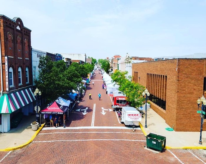 Summer Street Fair In Fulton, Missouri