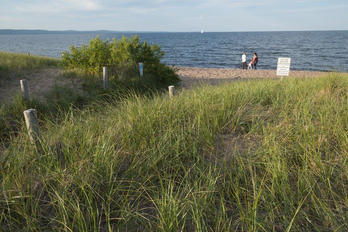 Park Point beach. Duluth. Lake Superior. Minnesota. USA.