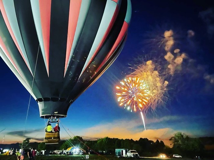 First Fruits Farm Memorial Balloon Festival In Louisburg, NC