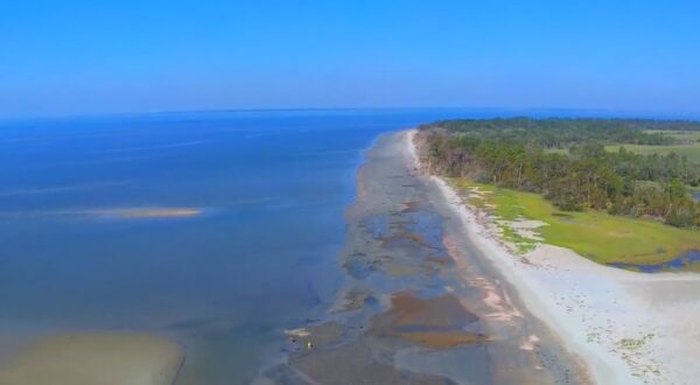 Otter Island Barrier Island Across the Sound From Edisto 