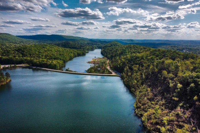 Lakeside trail in Pelham, Alabama