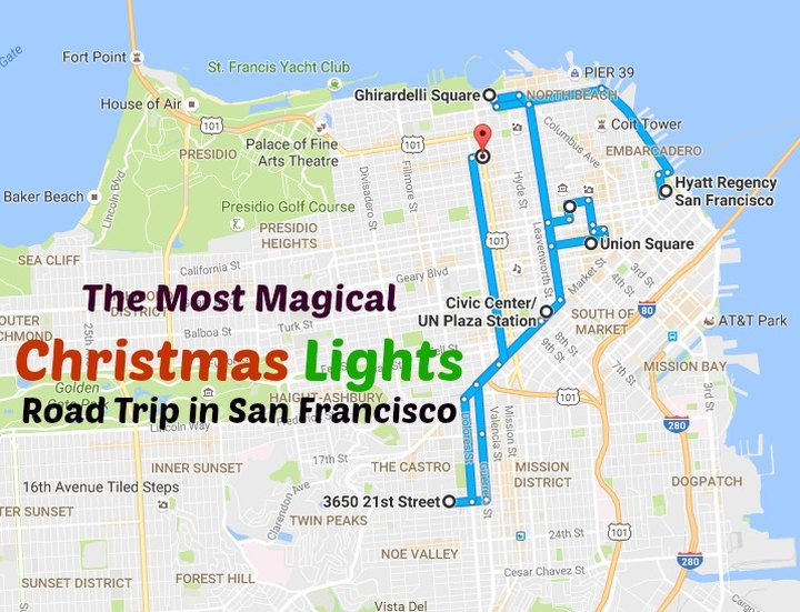The Christmas Lights Road Trip Around San Francisco That's Nothing Short Of Magical