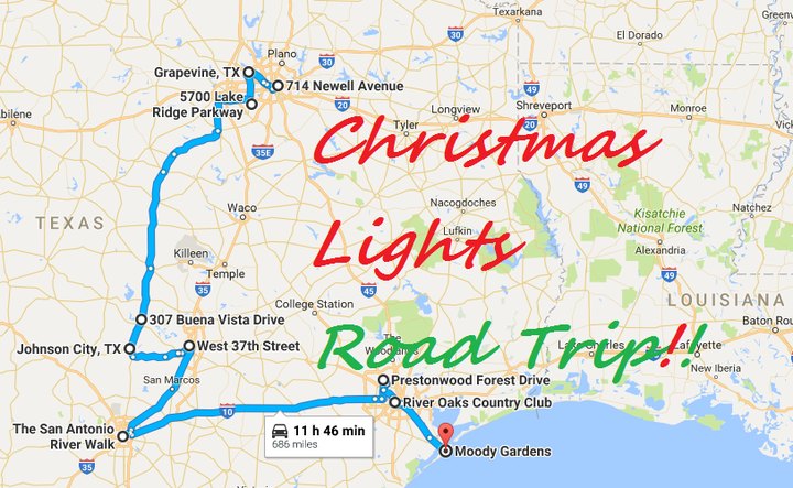 The Christmas Lights Road Trip Through Texas That's Nothing Short Of Magical