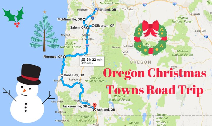 The Magical Road Trip That Will Take You Through Oregon's Most Charming Christmas Towns