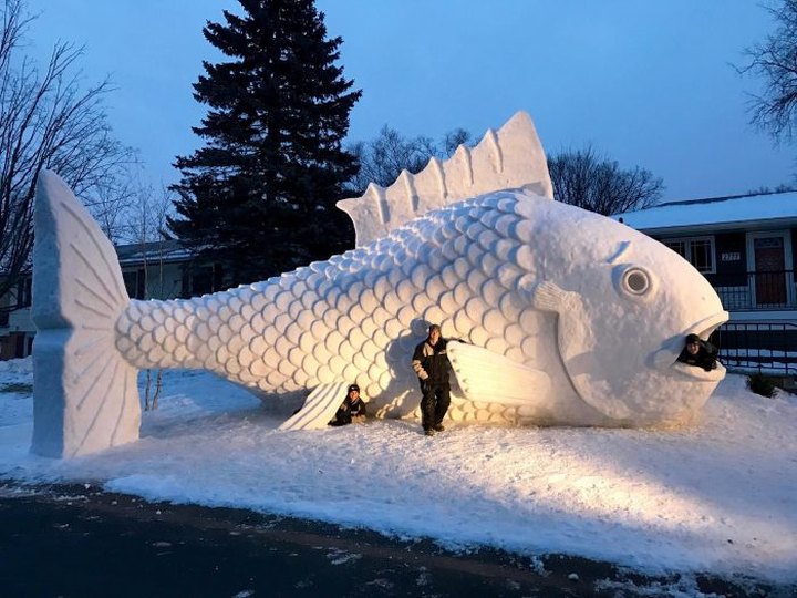 The Out Of This World Snow Sculpture You'll Only Find In Minnesota This Winter