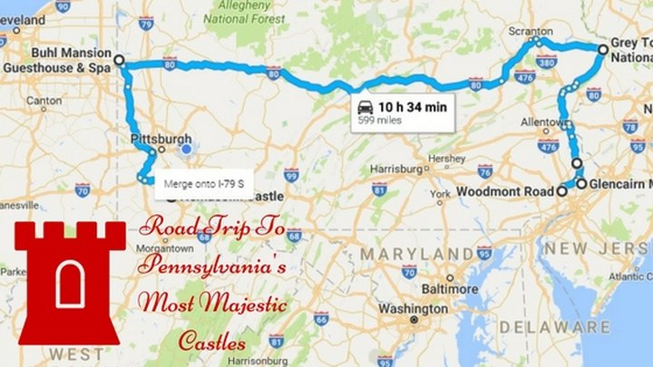 This Road Trip To Pennsylvania’s Most Majestic Castles Is Like Something From A Fairytale