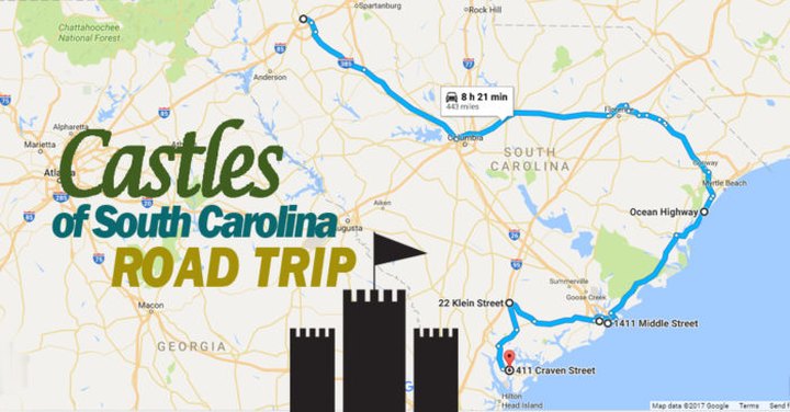 This Road Trip To South Carolina’s Most Majestic Castles Is Like Something From A Fairytale