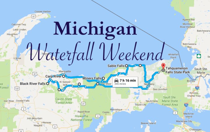 Here's The Perfect Weekend Itinerary If You Love Exploring Michigan’s Waterfalls