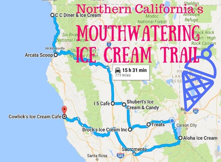 There's Nothing Better Than This Mouthwatering Ice Cream Trail In Northern California