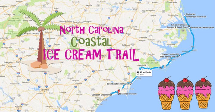 This Mouthwatering Ice Cream Trail Along North Carolina's Coast Is All You’ve Ever Dreamed Of