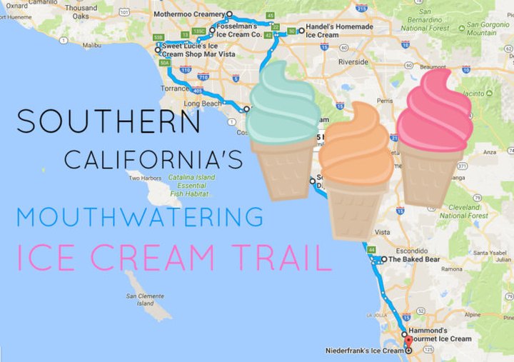 This Mouthwatering Ice Cream Trail In Southern California Is All You've Ever Dreamed Of And More