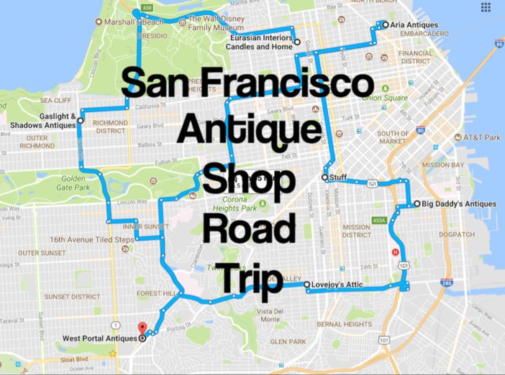 Here's The Perfect Weekend Itinerary If You Love Exploring San Francisco's Best Antique Stores