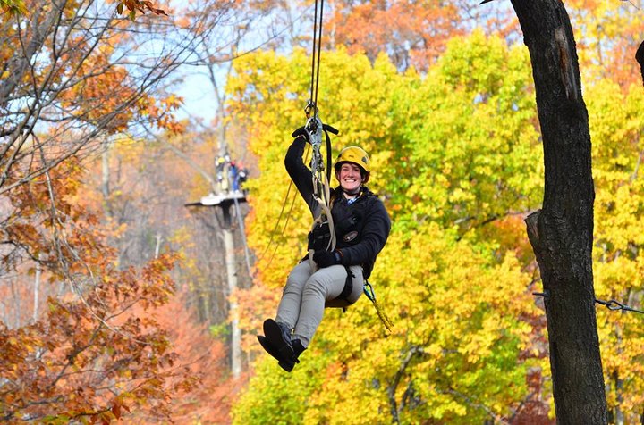 Take A Canopy Tour At  Seven Springs Mountain Resort Near Pittsburgh To See The Fall Colors Like Never Before