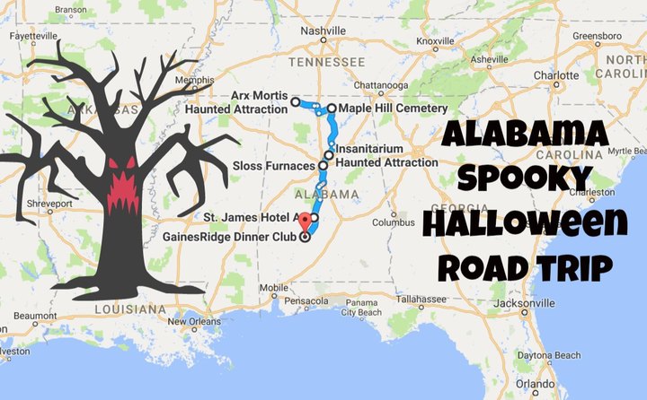 The Spooky Road Trip In Alabama Everyone Must Take This Halloween