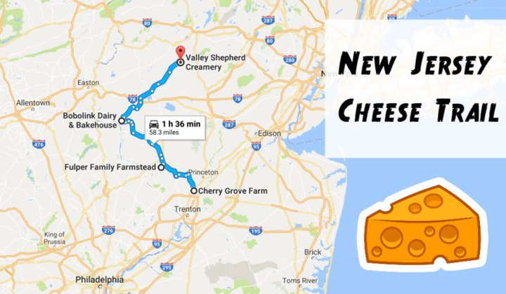 Take This Cheese Trail Through New Jersey For The Most Delicious Day Trip Ever