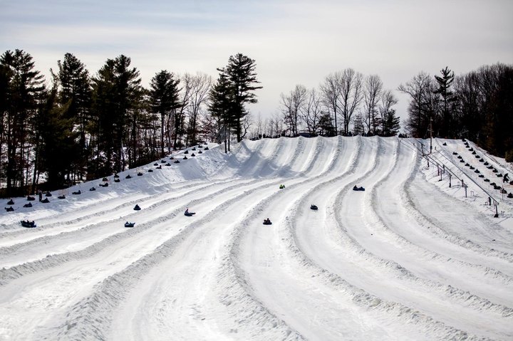The Epic Snow Tubing Hill In Massachusetts, Nashoba Valley Snow Tubing Park, Is Filled With Winter Thrills