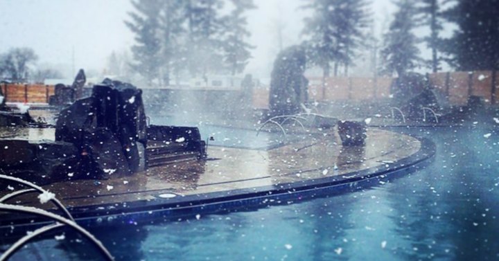 Montana's Naturally Heated Outdoor Pool Is All You Need This Winter