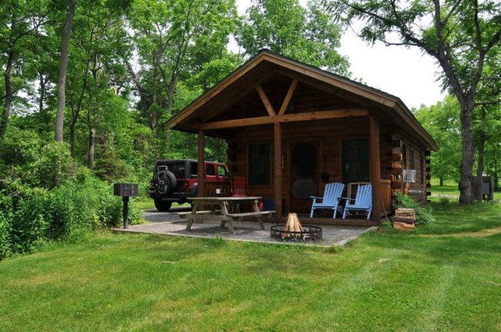 This Log Cabin Campground In New York Just May Be Your New Favorite Destination