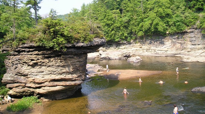 Hike To A Gorgeous Swimming Hole At Swallow Falls State Park In Maryland