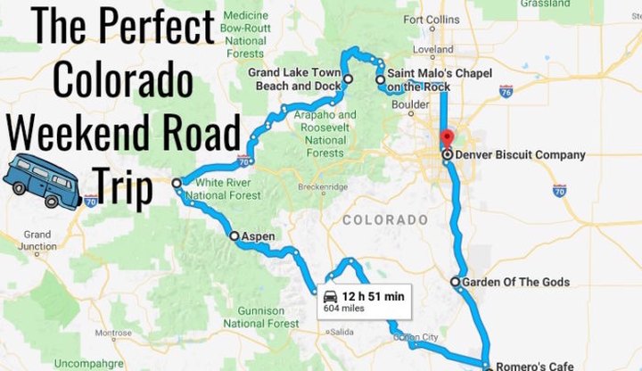 An Awesome Colorado Weekend Road Trip That Takes You Through Perfection