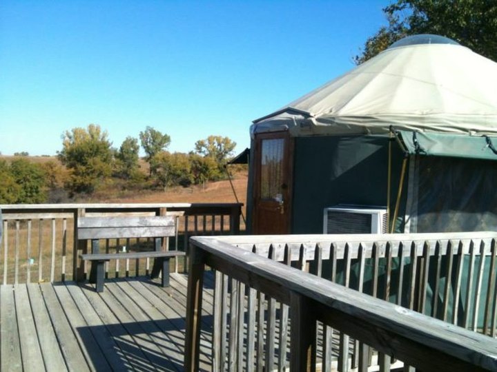 This Kansas Park Has A Yurt Village That's Absolutely To Die For
