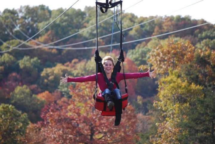 Take A Canopy Tour At Shepherd Of The Hills Adventure Park In Missouri To See The Fall Colors Like Never Before