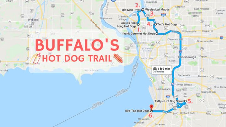 This Unexpectedly Awesome Buffalo Hot Dog Trail Will Have You Licking Your Lips