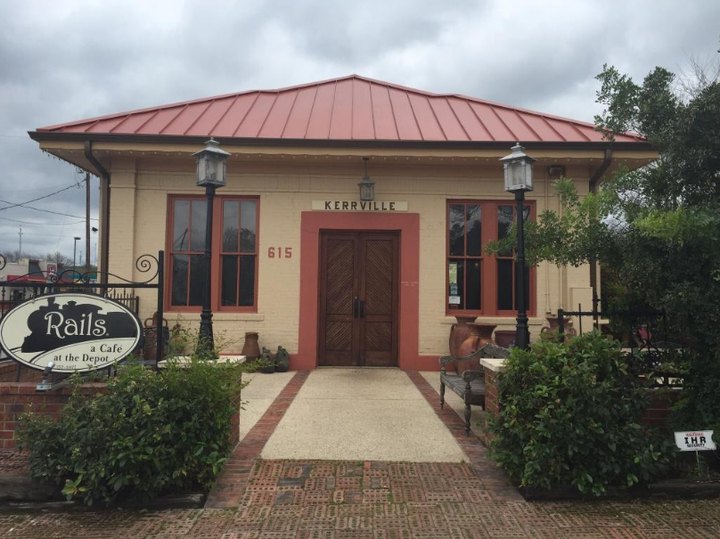 This Historic Texas Train Depot Is Now A Beautiful Restaurant Right On The Tracks