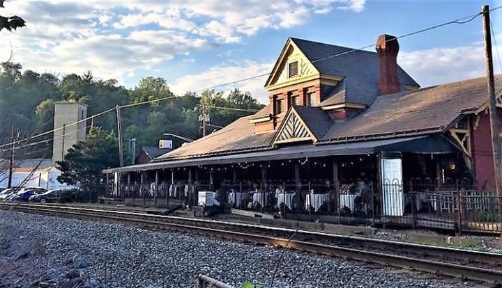 This Historic Maryland Train Depot Is Now A Beautiful Restaurant Right On The Tracks