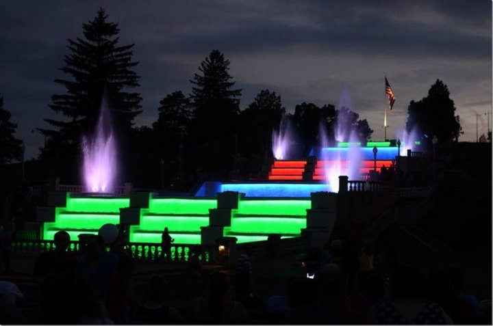 You Need To See This Dazzling Waterfall Light Show In Michigan At Least Once In Your Life