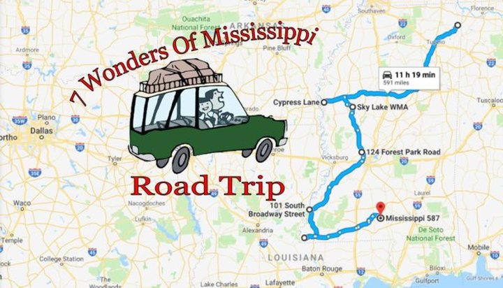 This Scenic Road Trip Takes You To All 7 Wonders Of Mississippi
