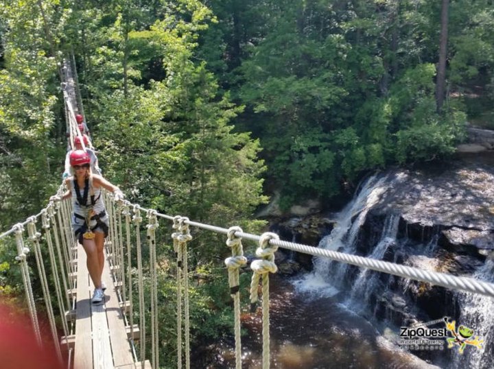 This Waterfall Bridge In North Carolina Is The Scariest Way In America To Chase A Waterfall