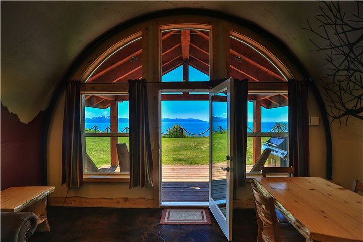 You'll Want To Stay In This Underground Cabin In Alaska With Stunning Views Of Kachemak Bay