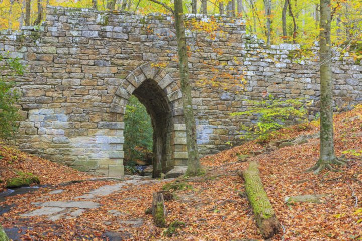 Walk Across The Poinsett Bridge For A Gorgeous View Of South Carolina's Fall Colors