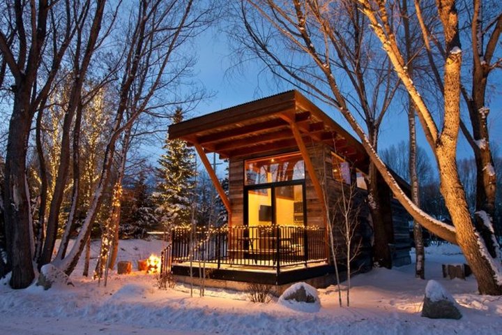 You'll Find A Luxury Glampground At Fireside Resort In Wyoming, It's Ideal For Winter Snuggles And Relaxation