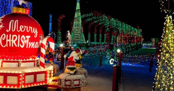 Enjoy Thousands Of Twinkling Lights On The Holiday Wagon Ride At The Christmas Ranch Near Cincinnati