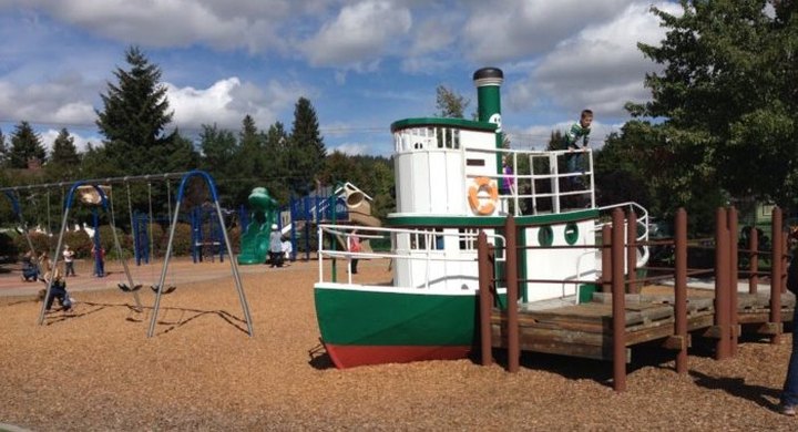 Get Some Fresh Air And Play On A Tugboat This Fall At Harmon Park's Playground In Oregon